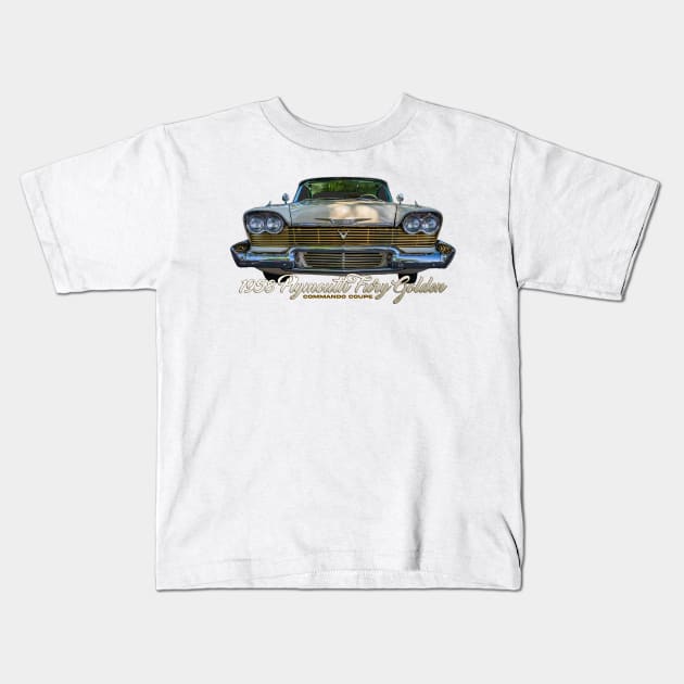 1958 Plymouth Fury Golden Commando Coupe Kids T-Shirt by Gestalt Imagery